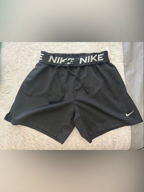 Nike Black Athletic Shorts with Branded Waistband